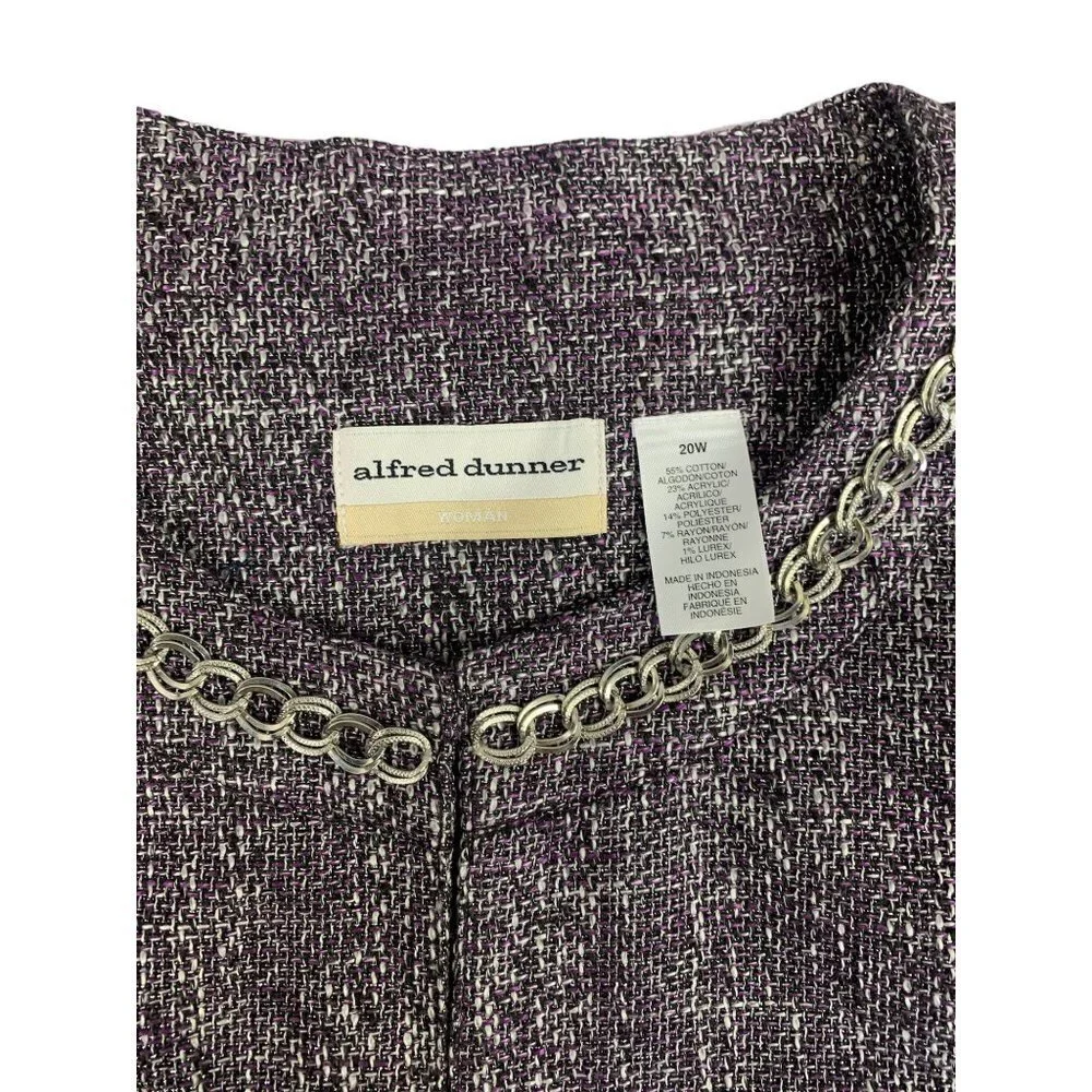 Alfred Dunner Women's Icy Blazer - Picture 5 of 8